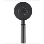 Lucid Matte Black Round Handheld Shower